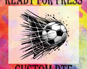 Soccer Ball Splash DTF Transfer: Sports Life Heat Press