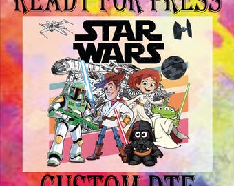 Toy Story Star Wars DTF Transfer, May The 4th Be With You Disney Heat Press