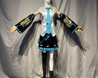 Hatsune MIKU Cosplay Kostüm Handgefertigtes komplettes Set