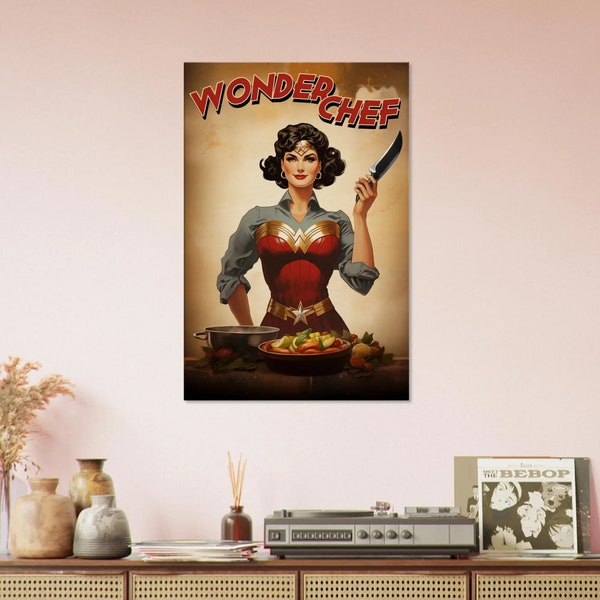 Tableau Cuisine Vintage Wonder Chef