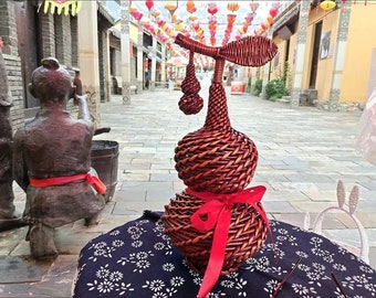 Gourde tissée artisanale : l'élégance de la nature