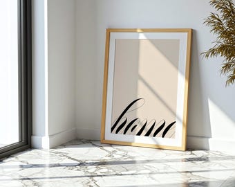 Home Print, Einweihungsgeschenk, Home Print, Wanddruck, Home Decor, Flur Home Print, Willkommensdekor, Neutrales Decor