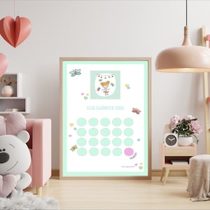 Tablero de recompensas para niños.