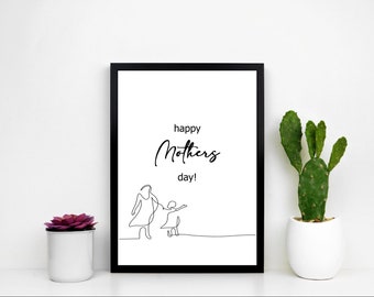 Poster Mother's Day DinA3 & DinA4 as a PDF file for immediate download