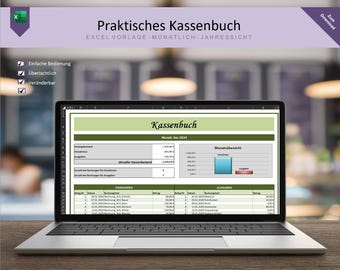 Cash book, financial planner, budget planner, accounting for small businesses, small business, Excel template, income and expense calculator