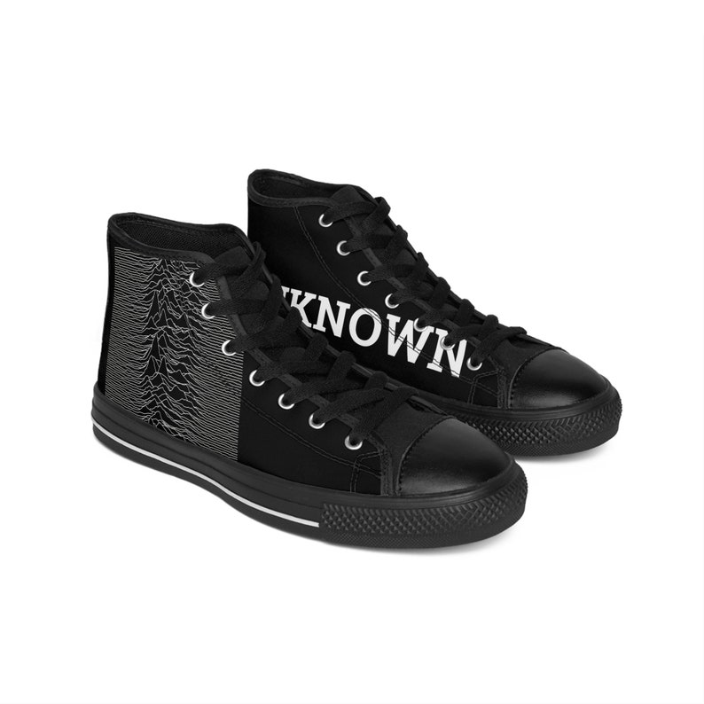 Men's Classic Sneakers Joy Division, Unknow Pleasures, Dark Style, Gothic imagen 2