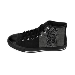 Men's Classic Sneakers Joy Division, Unknow Pleasures, Dark Style, Gothic imagen 4