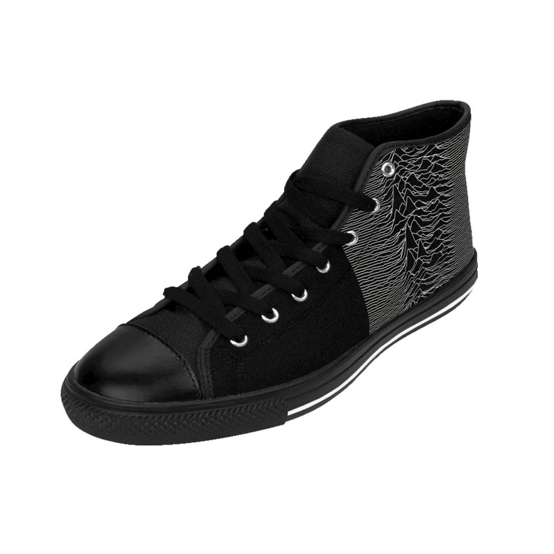 Men's Classic Sneakers Joy Division, Unknow Pleasures, Dark Style, Gothic imagen 6