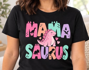 Mama Saurus PNG, Niedliches Dinosaurier-Mama-Sublimationsdesign, Digitaler Download zum Muttertag