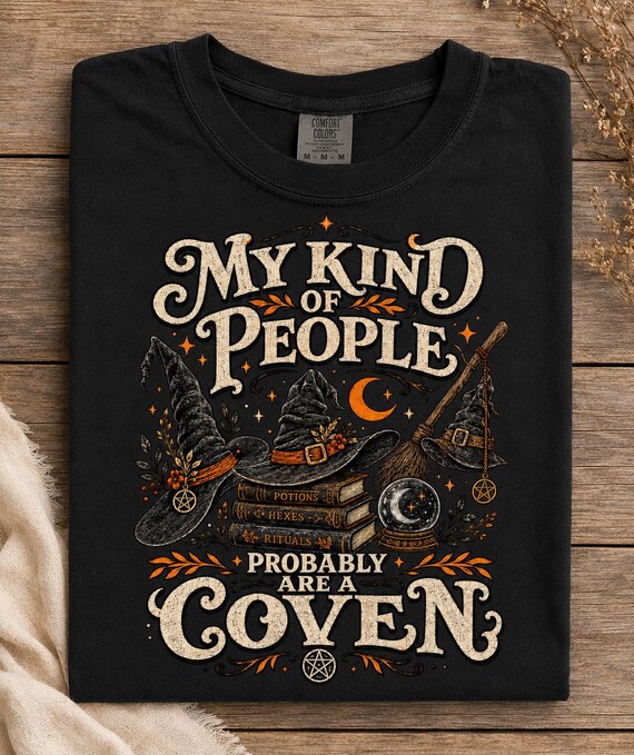 Witch Coven PNG, Funny Halloween Witch Digital Download, Vintage Witchcraft Sublimation Design, Spooky Season Printable