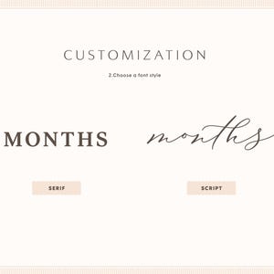 Baby Girl Monthly Milestones Sign: Interchangeable Pointelle Photo Prop for First Year zdjęcie 8