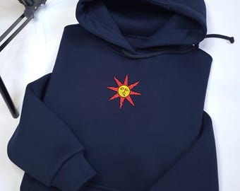 Sweat à capuche brodé Solaire, sweat à capuche Sun Praise, sweat à capuche inspiré de Dark Souls, sweat à capuche Gamer, sweat-shirt gaming unisexe, cadeau pour les joueurs