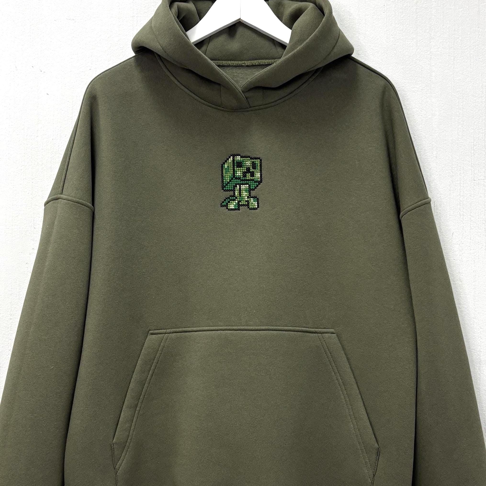 Minecraft Kids Sweatshirt Sequin Creeper TNT Grey Gamer Jumper