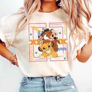 Comfort Colors® Disney Lion King Simba And Timon Comfort Colors Shirt, Vintage Lion King Shirt, Hakuna Matata Retro Shirt, Disney Family