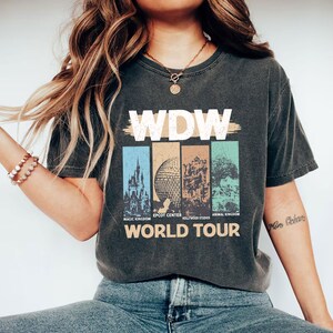 Comfort Colors® WDW World Tour Shirt, Disney World Shirt, Magic Kingdom Shirt, Disney Vacation Shirt, Matching Disney Shirt