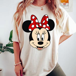 Comfort Colors® Minnie Mouse T Shirt, Disney Minnie Shirt, Minnie Checkered Shirt, Disney Gift Shirts, Disney Shirts Kids, Minnie Shirt