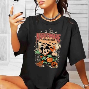 Comfort Colors® Nightmare On Main Street Shirt, Mickey&#39;s Not So Scary Halloween Party 2024 Shirt, Disney Halloween Shirt, Halloween Gift