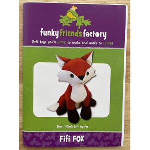 Fifi Fox 12&quot; Soft Toy Pattern by Funky Friends Factory By Pauline McArthur