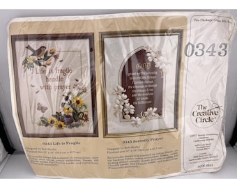 Vintage Creative Circle 0343 Life Is Fragile Needlecraft Kit