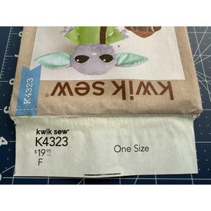 Patrón Kwik Sew K4323 para peluches de 45 cm (18") de alienígenas, Baby Yoda y Ewok de Star Wars UC FF imagen 3