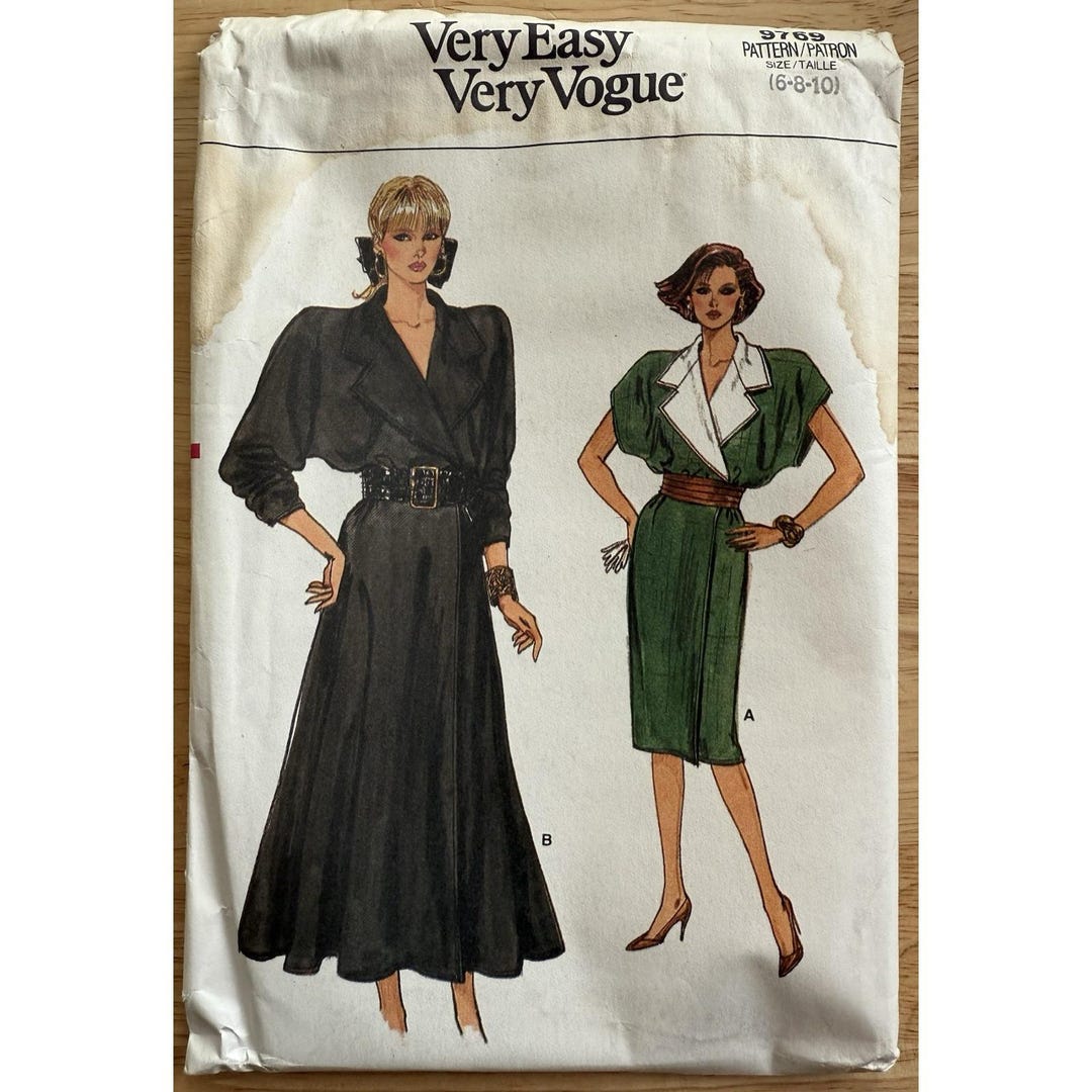 Pattern 9769 Very Easy Very Vogue Pattern 9769 Misses' Dress Size 6 8 10 Uncut FF - Etsy