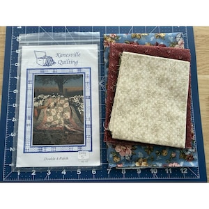 Kanesville Quilting Double 4-Patch Quilt Kit Size 15"x41"