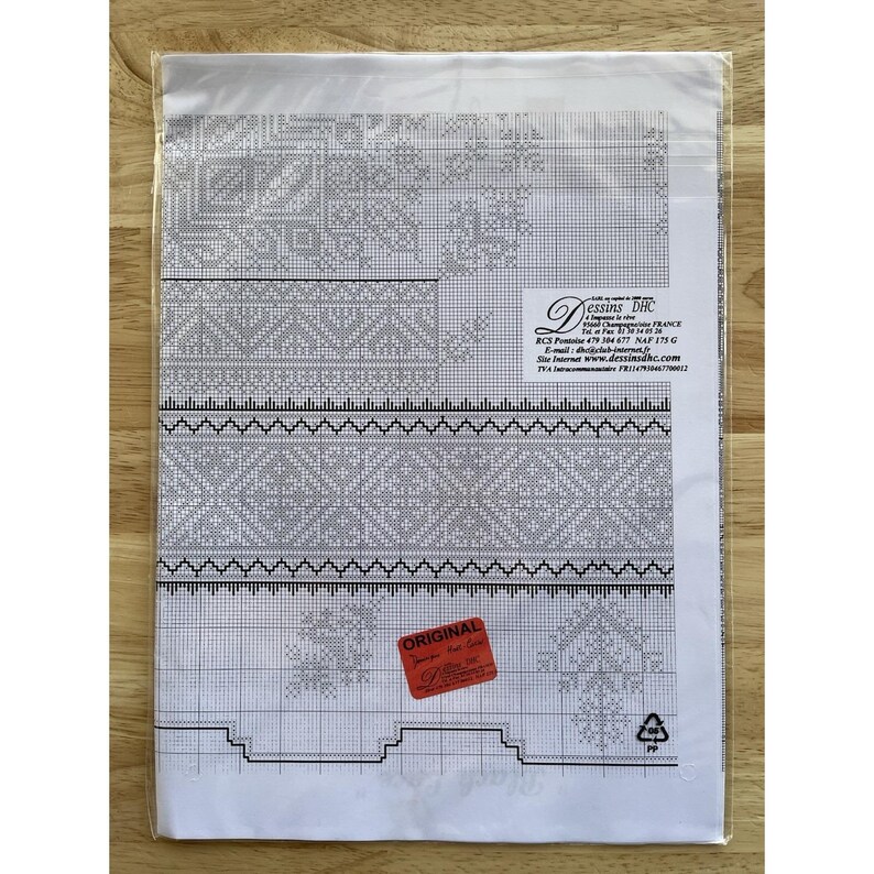 Dessins DHC Stitching BLACK LACE Cross Stitch Needlepoint Embroidery ...
