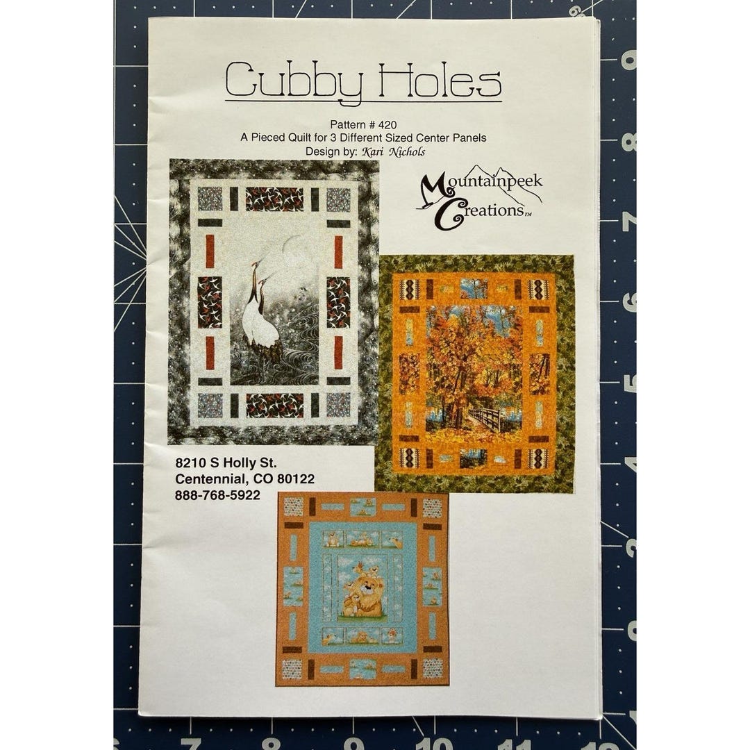 Mountainpeek Creations CUBBY HOLES Quilt Pattern - Etsy
