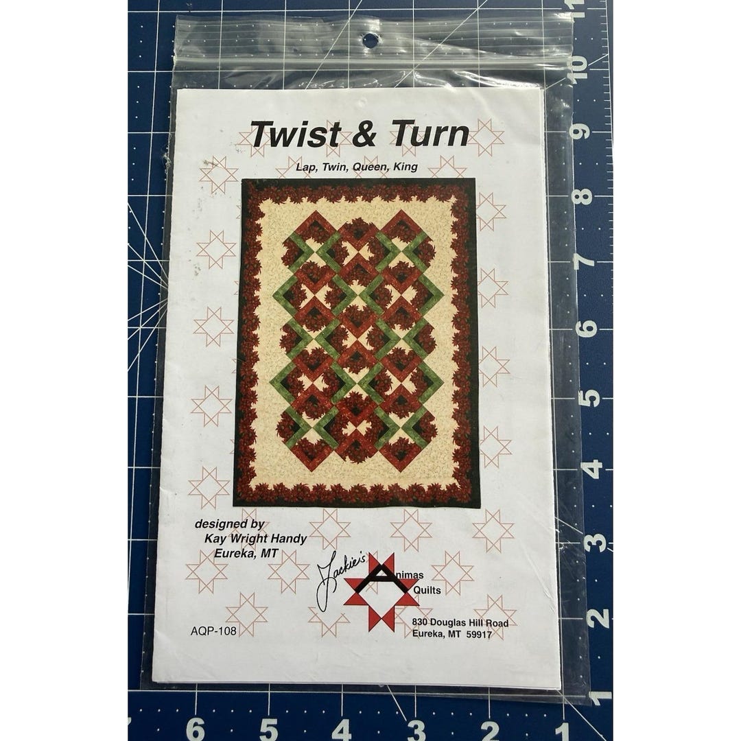 TWIST & TURN Quilt Pattern in Four Sizes by Jackie's Animas Quilts - Etsy