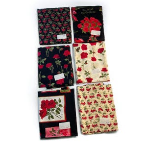 Romancing The Rose Ro Gregg Northcott Cotton Fabric Lot Of 6 ~ 2-Yard Pieces