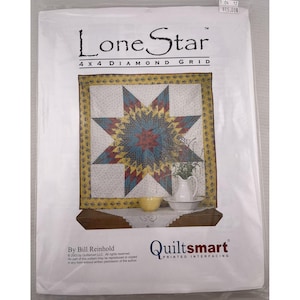 QUILTSMART Printed Interfacing LONE STAR 4X4 Diamond Grid Wall Hanging New