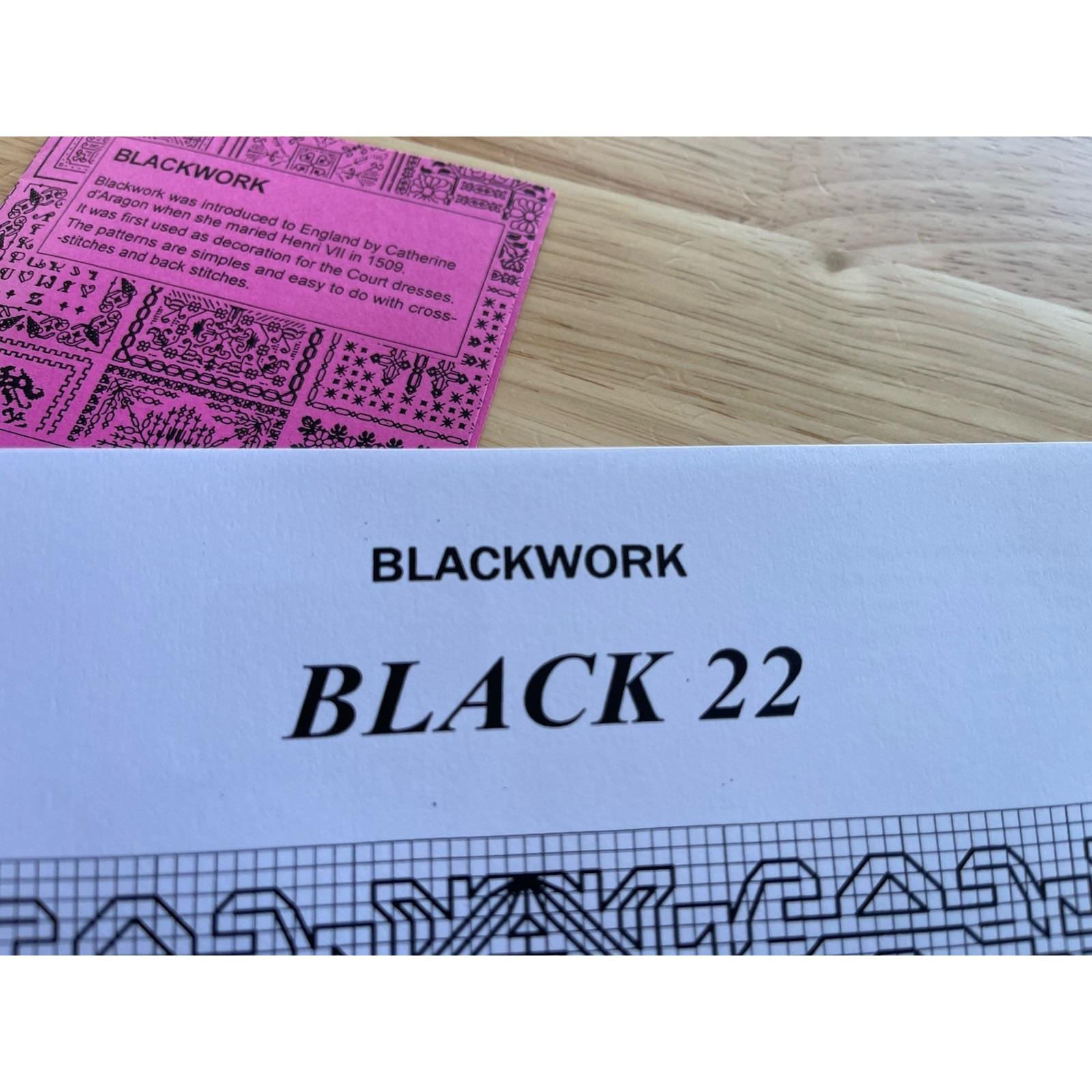 Dessins DHC Blackwork Pattern Only ~ Black 22 ~ Made in France - Etsy