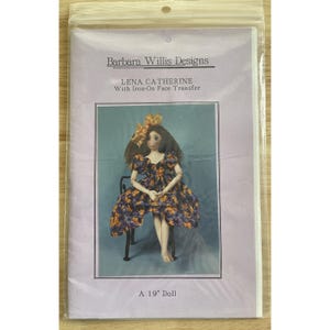 Barbara Willis Designs Mönster LENA CATHERINE 19" Docka VTG 1991
