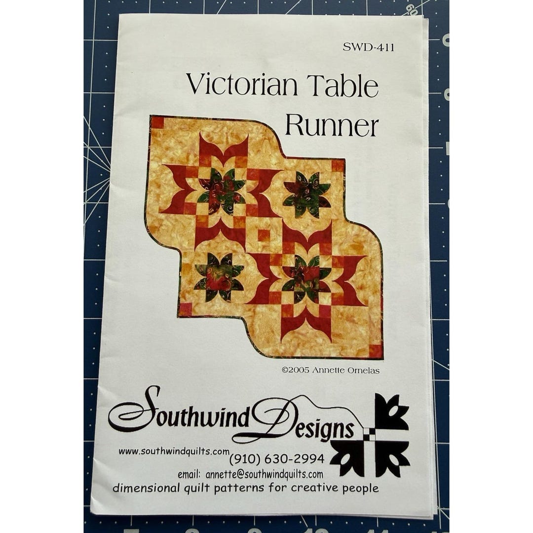 Southwind Designs Victorian Table Runner Pattern 28"x41" - Etsy
