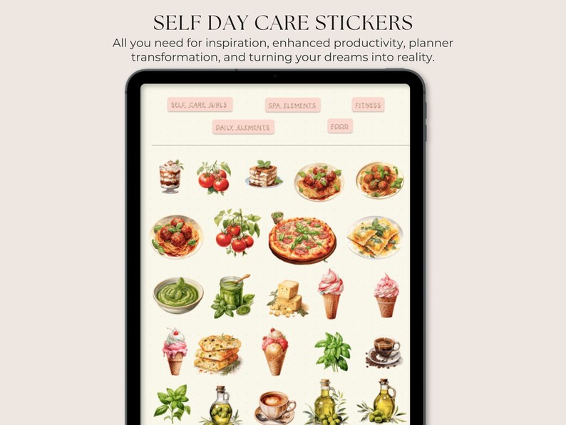 Self Care Day Digital Planner Stickers, Black Girl Self Care Digital ...