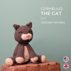 Amigurumi Crochet Pattern: Cornelius the Cat | Stuffed Animal | PDF DOWNLOAD