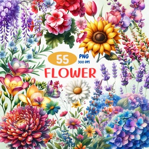 Originele bloem aquarel schilderij, handgeschilderde bloemsierkunst, op de natuur geïnspireerde muur decor, perfect cadeau voor bloemenliefhebbers en kunstliefhebbers