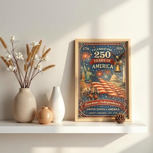 Classic Americana wall art inspired by the spirit of 1776.  
Rich vintage details that bring warmth, history, and character to any space.