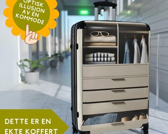 Koffert med kommode-design | Lettvekt, Trendy Reisebagasje | Suitcase | Luggage