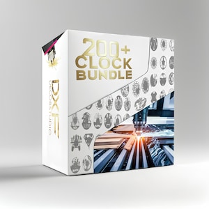 Wall Clock Mega Bundle: 200+ Designs for Cricut, Dxf, Svg, AI and Silhouette.Vector, Clipart Stickers Files, Laser Cut Files, Svg For Cricut