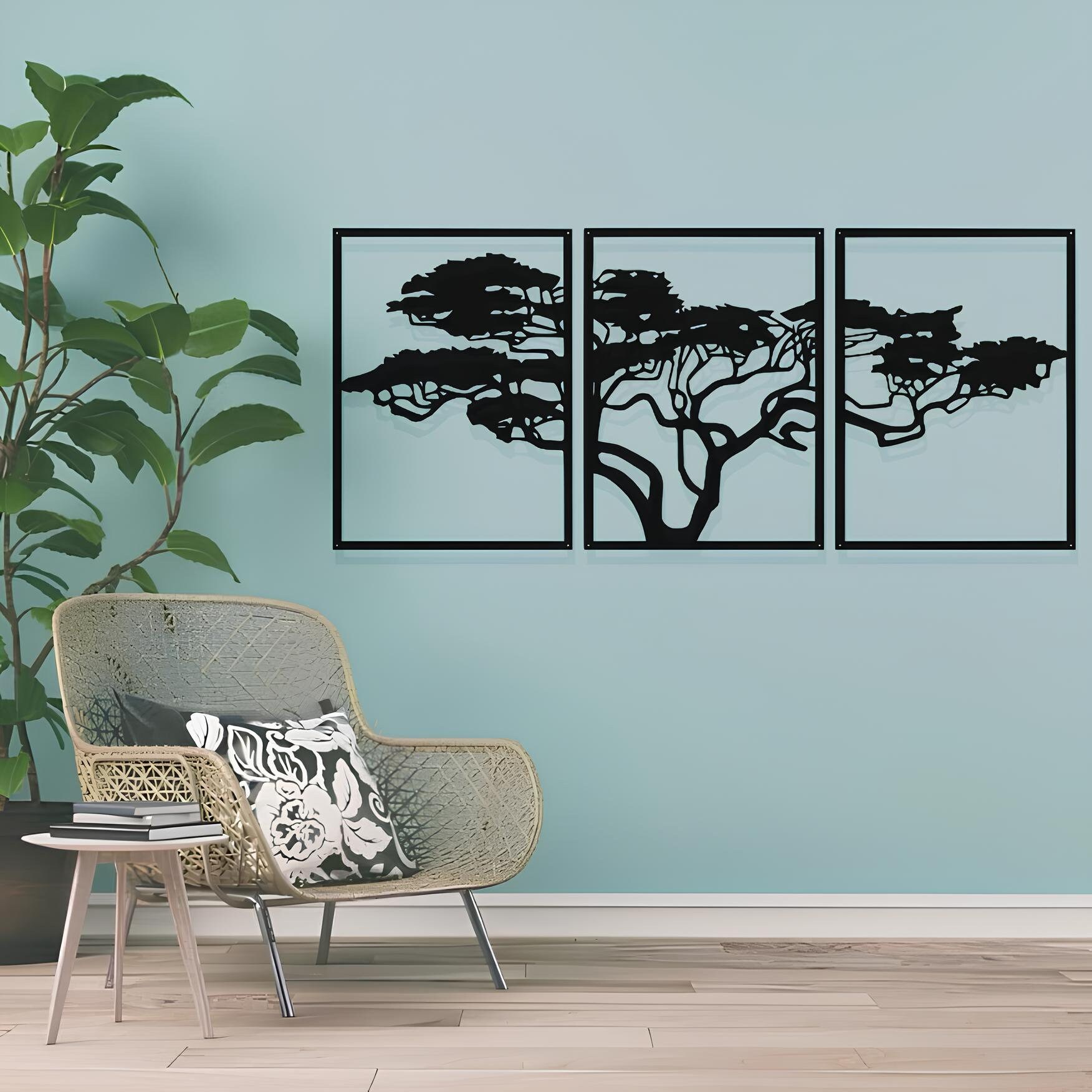 Panel Tree. Vector Files, for Laser Cut, Cnc, Digital Files Pdf, Dxf ...