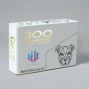 Geometric Patterns Animal Figures DXF Files: 300+ Designs for Laser Cutting!