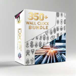 Wall Clock Mega Bundle: 350+ Designs for Cricut, Dxf, Svg, AI and Silhouette.Vector, Clipart Stickers Files, Laser Cut Files, Svg For Cricut
