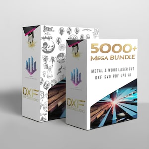 5000+ Laser Cut Files Dxf SVG. Laser DXF Ultimate Plasma/CNC/Laser/ Cut Bundle. Laser Cutting File. Lightburn And XTool.