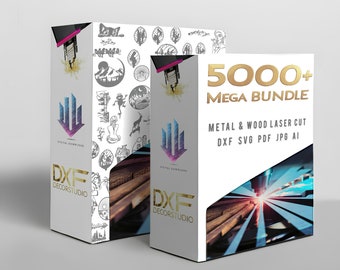 5000+ Laser Cut Files Dxf SVG. Laser DXF Ultimate Plasma/CNC/Laser/ Cut Bundle. Laser Cutting File. Lightburn And XTool.