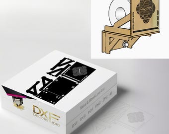 Toilet Paper Holder Laser Cut Files Dxf, Svg, Ai, Pdf, Eps, Cnc, Laser toilet dxf, Digital files for laser, Instant Download, Wood files