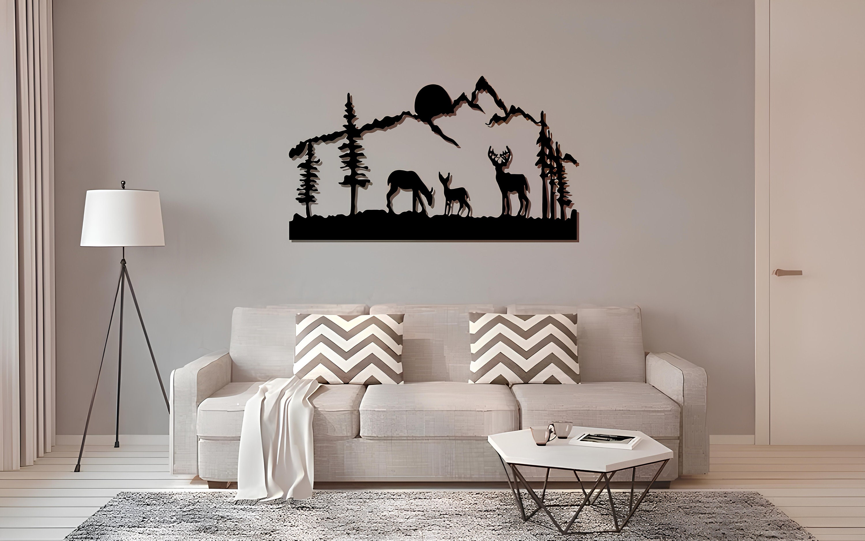 Deer in Digital Splendor:dxf, Cdr, Ai, Svg - Laser CNC Plasma Waterjet ...