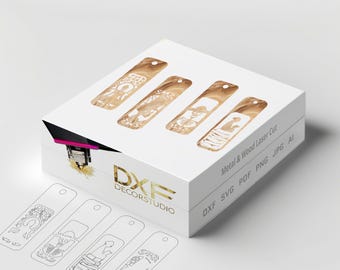 Archivos Svg De Marcadores Para Máquinas Láser O Glowforge, Plantilla De Corte Láser, Citas De Libros Svg, Archivos De Corte Láser De Regalos Para Amantes De Los Libros Dxf, Ai, Pdf, Png