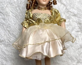 Collectors Choice Limited Edition Porcelain Ballerina Red Hair Green Eyes 17”