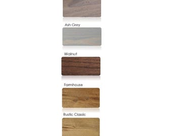 Wood colour samples